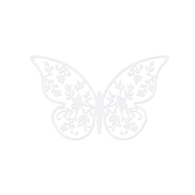 Vista principal del decoración de papel de mariposas en stock