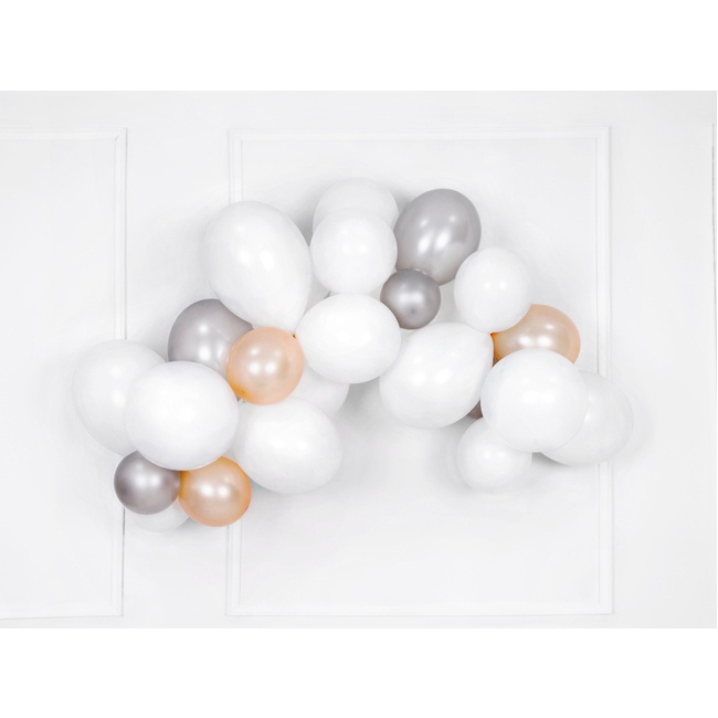 Foto detallada de globos de látex de 30 cm metalizados - PartyDeco - 50 unidades