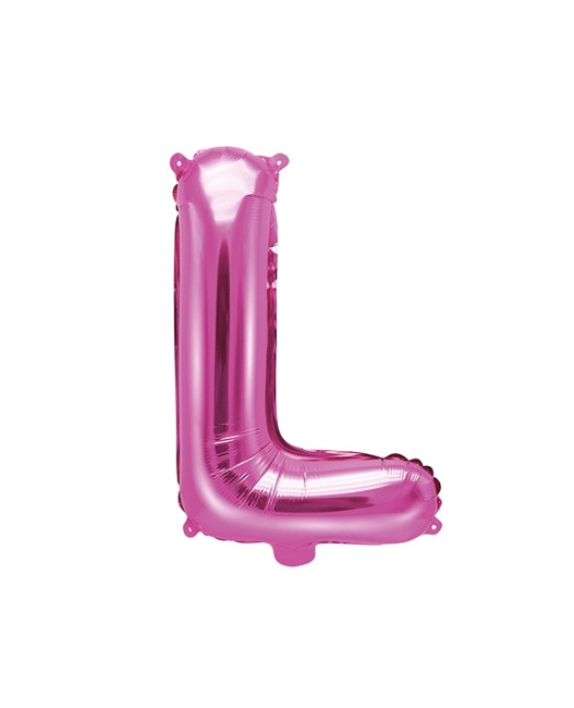 Vista principal del globo de letra rosa de 35 cm - PartyDeco en stock