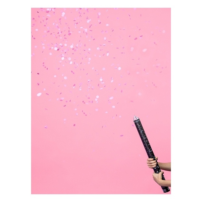 Foto detallada de cañon de confetti con topos - 60 cm