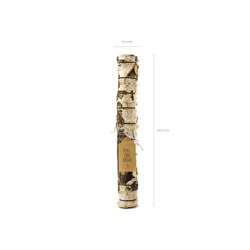 Foto detallada de tronco de madera largo marcasitios - 5 x 40 cm