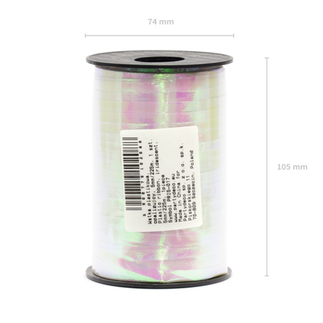 Foto detallada de cinta para globos metalizada de 5 mm - 225 m
