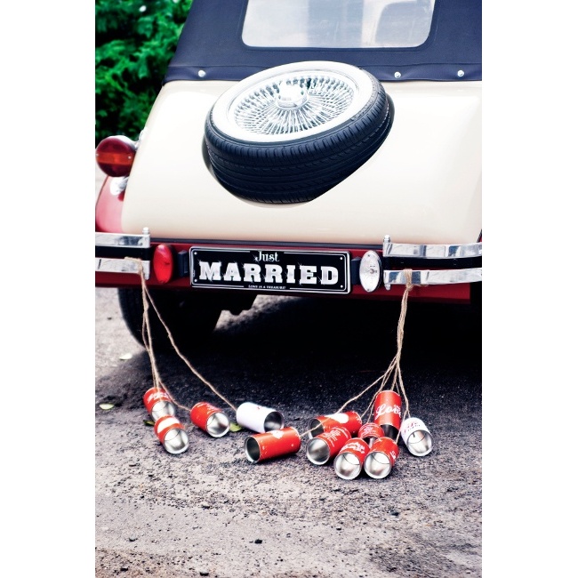 Foto detallada de latas para coche de Sweet Wedding - 5 unidades