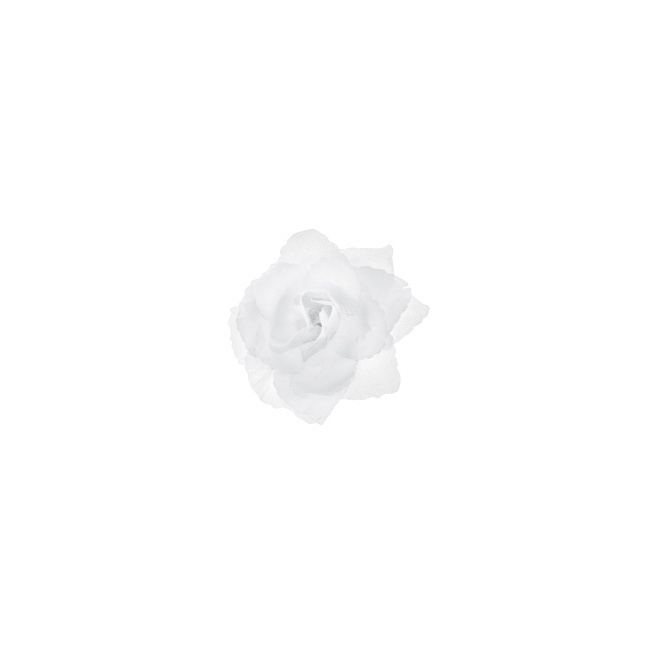 Foto detallada de flores blancas adhesivas para coche - 24 unidades
