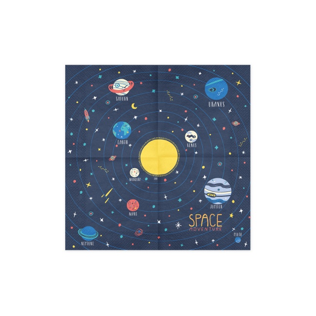 Foto detallada de servilletas de universo de 16,5 x 16,5 cm - 20 unidades