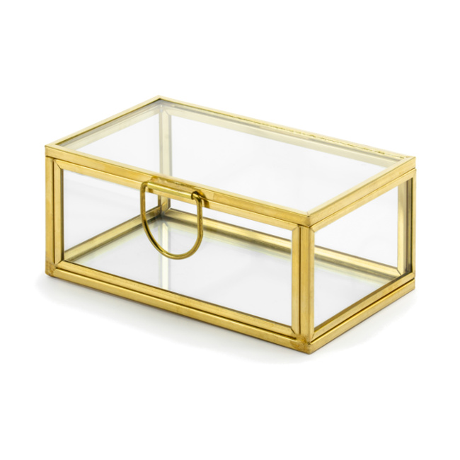 Caja de cristal transparente de 9 x 5,5 x 4 cm - 1 unidad por 12,50 €