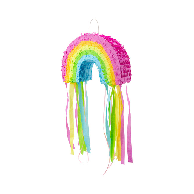 Vista principal del piñata 3D de Arcoíris de 30 x 20 x 10 cm en stock
