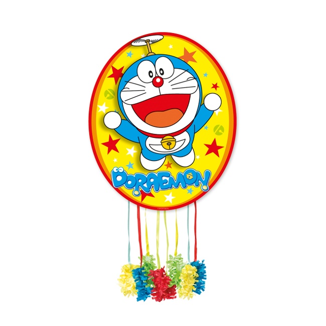 Vista delantera del piñata de Doraemon - 43 x 36 cm en stock