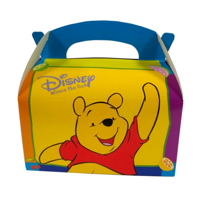 Vista frontal del caja de cartón de Winnie the Pooh - 1 unidad en stock