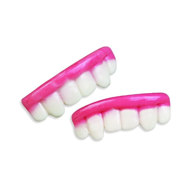 Vista principal del dentaduras - Fini jelly teeth - 90 gr en stock