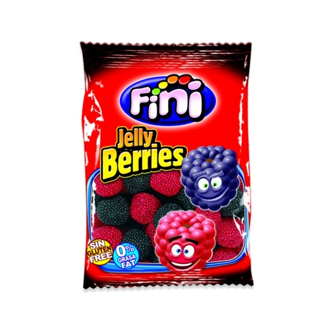 Foto detallada de moras negras y rojas - Fini jelly berries - 90 gr