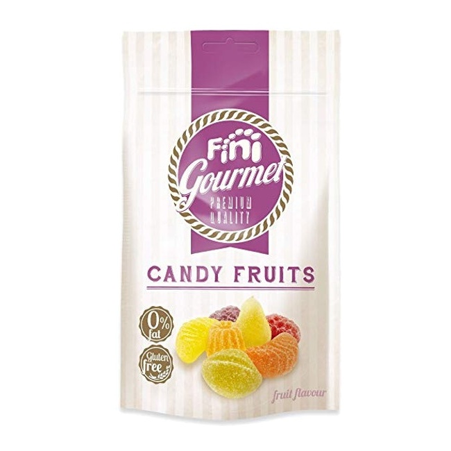 Foto detallada de frutas de pectina gourmet - Fini candy fruits - 180 g