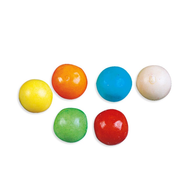 Vista frontal del bolas de chicle de colores - Fini Chicle bolos surt - 90 gr