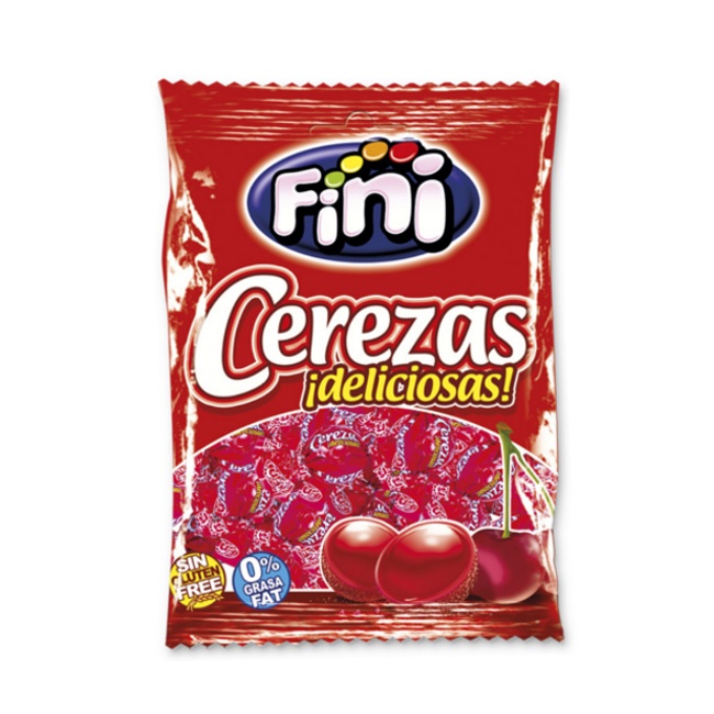 Foto detallada de caramelos de cerezas - envase individual - Fini - 80 gr