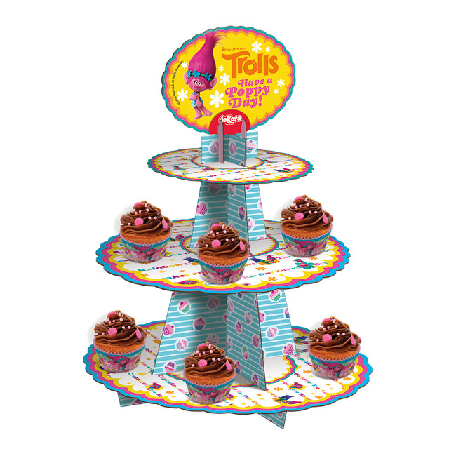 Incitar Fuera de borda Cuestiones diplomáticas Soporte para cupcakes de Trolls Poppy por 3,25 €