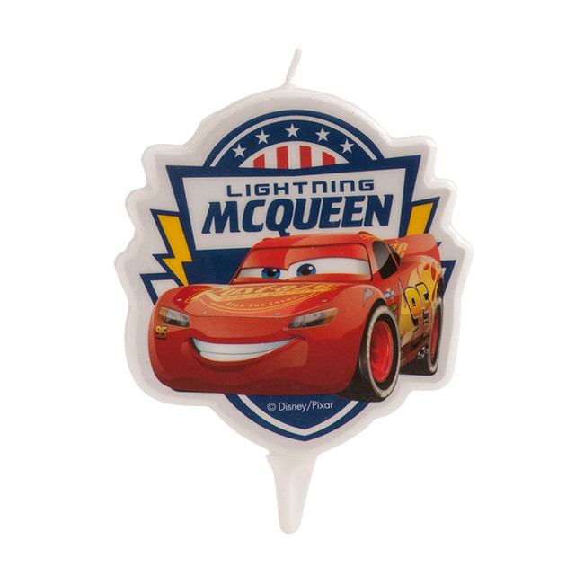Vista principal del vela de Cars de Rayo McQueen de 9 x 7 cm - 1 unidad en stock