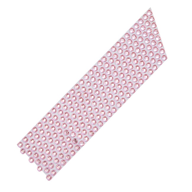 Foto detallada de cinta strass 8 líneas para tarta rosa - 10 m
