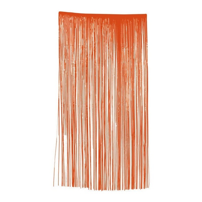 Cortina de 2 x 1 m naranja o negro - 1 unidad