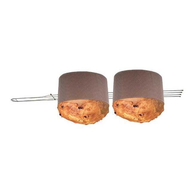 Foto detallada de tenedor pincho para enfriar panettones y colombas boca abajo de 62 cm - Decora