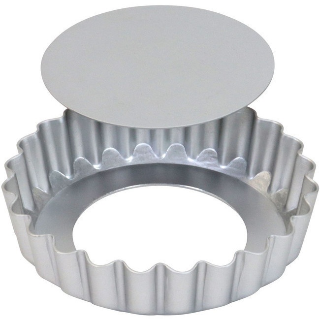 Foto detallada de molde con base desmontable de aluminio de 10 x 10 x 2,5 cm - PME