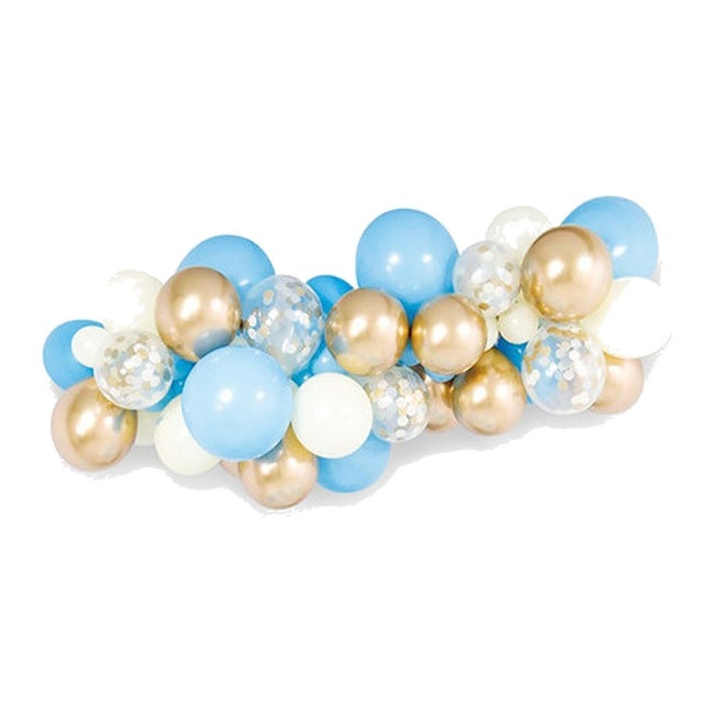 Guirnalda de globos con confeti de 5 m - 112 unidades