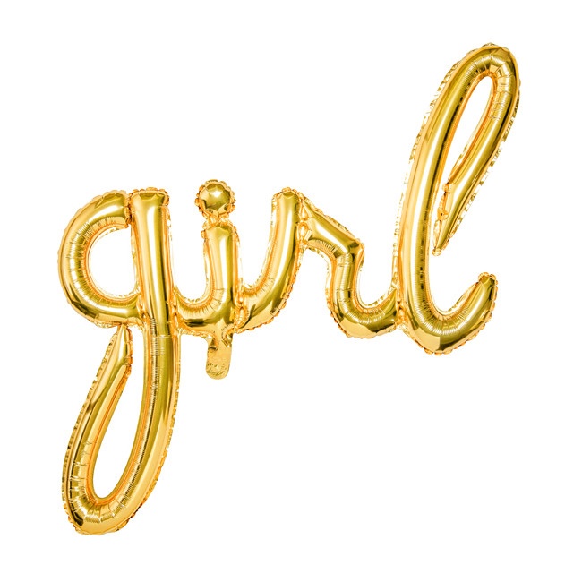 Globo letras Girl de 77 x 70 cm - PartyDeco