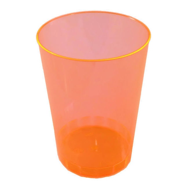Vasos de 370 ml de plástico neón - 4 unidades