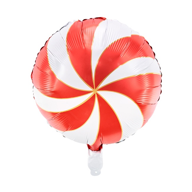 Globo de espiral redondo de colores de 35 cm - PartyDeco - 1 unidad