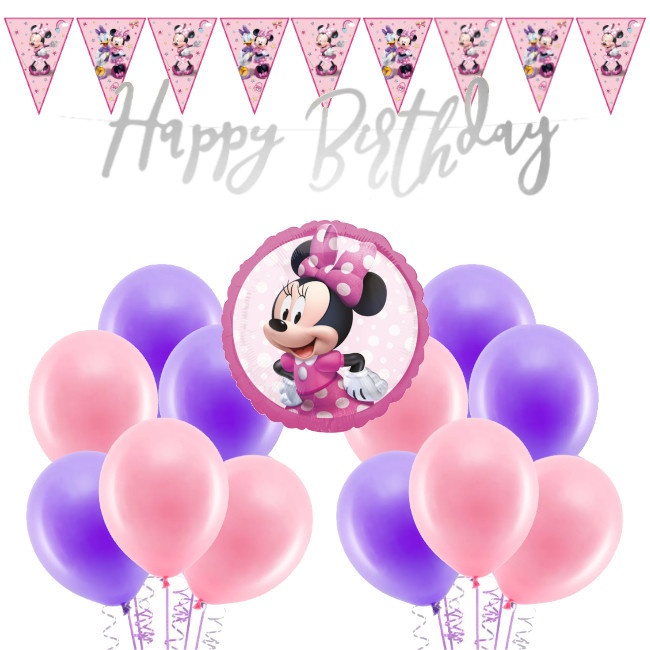 Pack de decoración para fiesta de Minnie Mouse - 23 piezas por 11,50 €