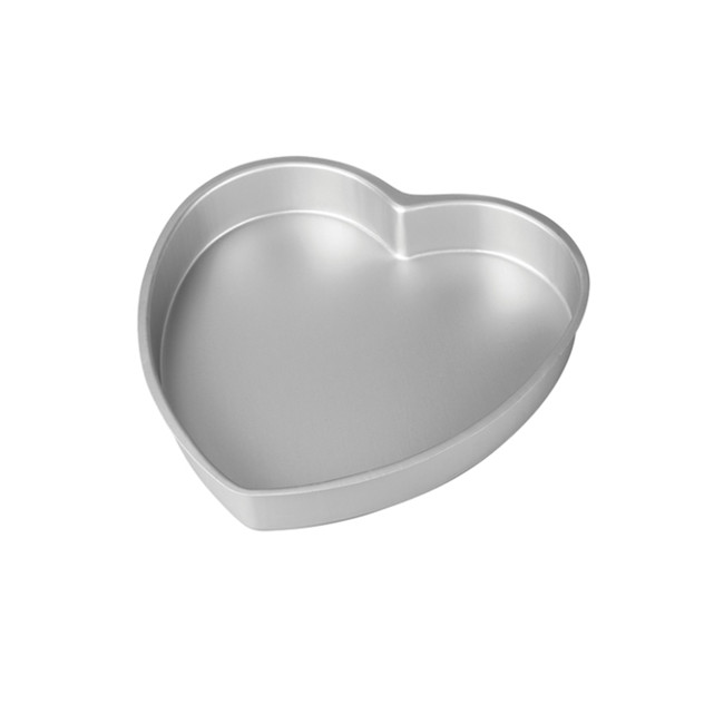 Vista principal del molde corazón de aluminio de 15 x 7,5 cm - Decora en stock