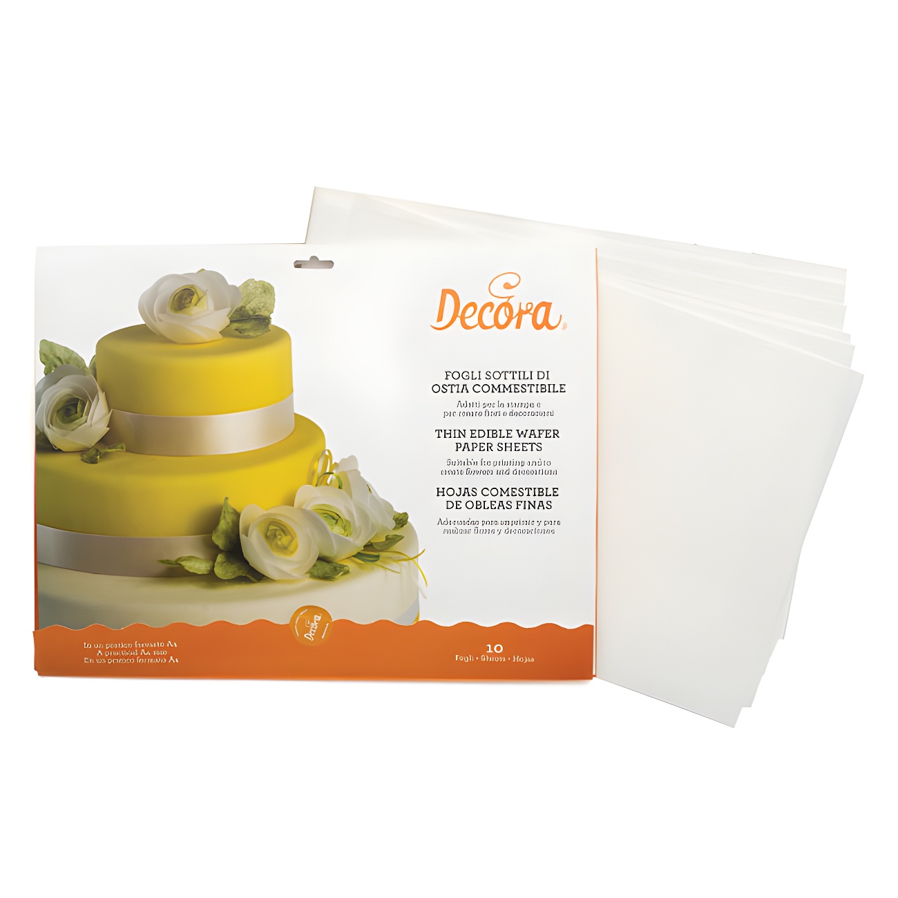 Oblea comestible A4 para imprimir - Decora - 10 unidades por 3,75 €