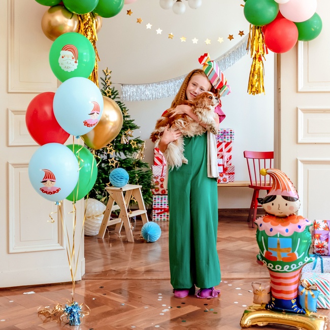 Foto detallada de globos de látex de Navidad Candy land de 30 cm - PartyDeco - 6 unidades