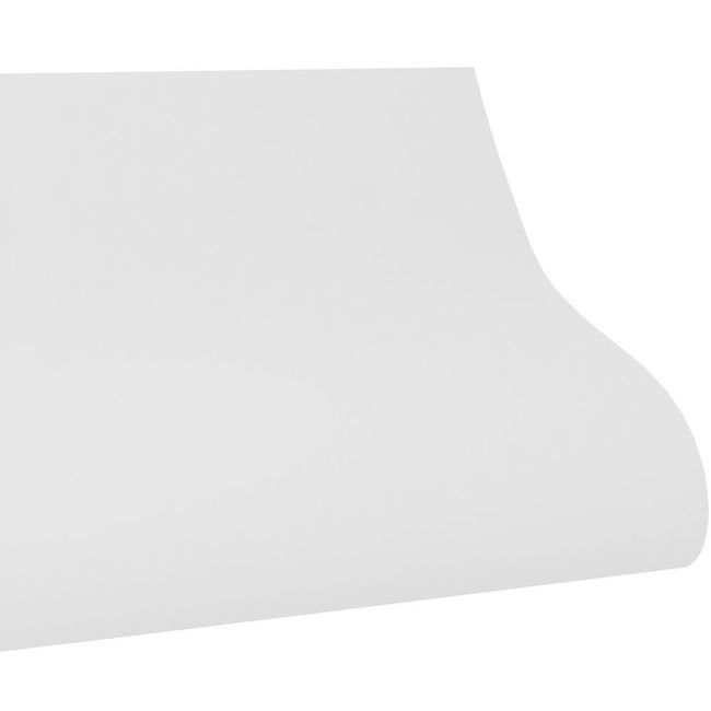 Vista frontal del lámina de ecopiel lisa blanca de 33 x 50 cm en stock
