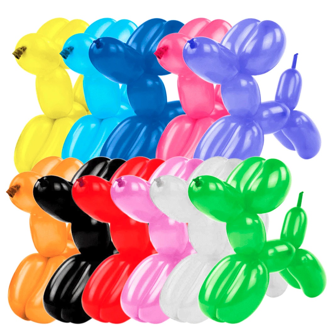 Globos de látex moldeables fashion surtido de 5 x 150 cm - Sempertex - 100 unidades