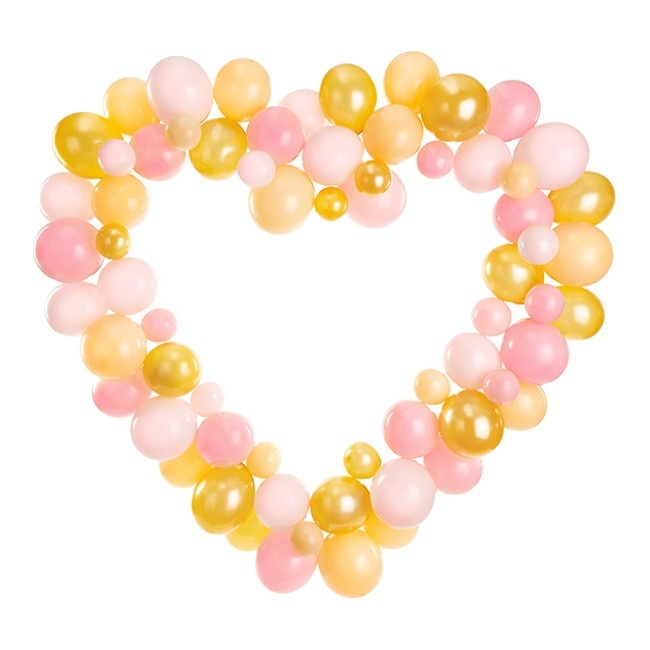 Guirnalda de globos de corazón de 1,5 m - PartyDeco