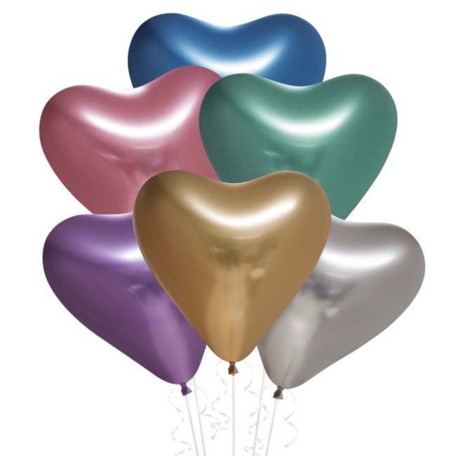 Globos de látex de 35 cm biodegradables de corazón - Sempertex - 12 unidades