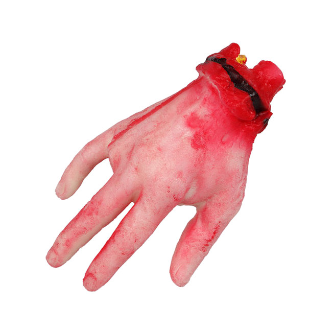 Vista principal del mano sangrienta en stock
