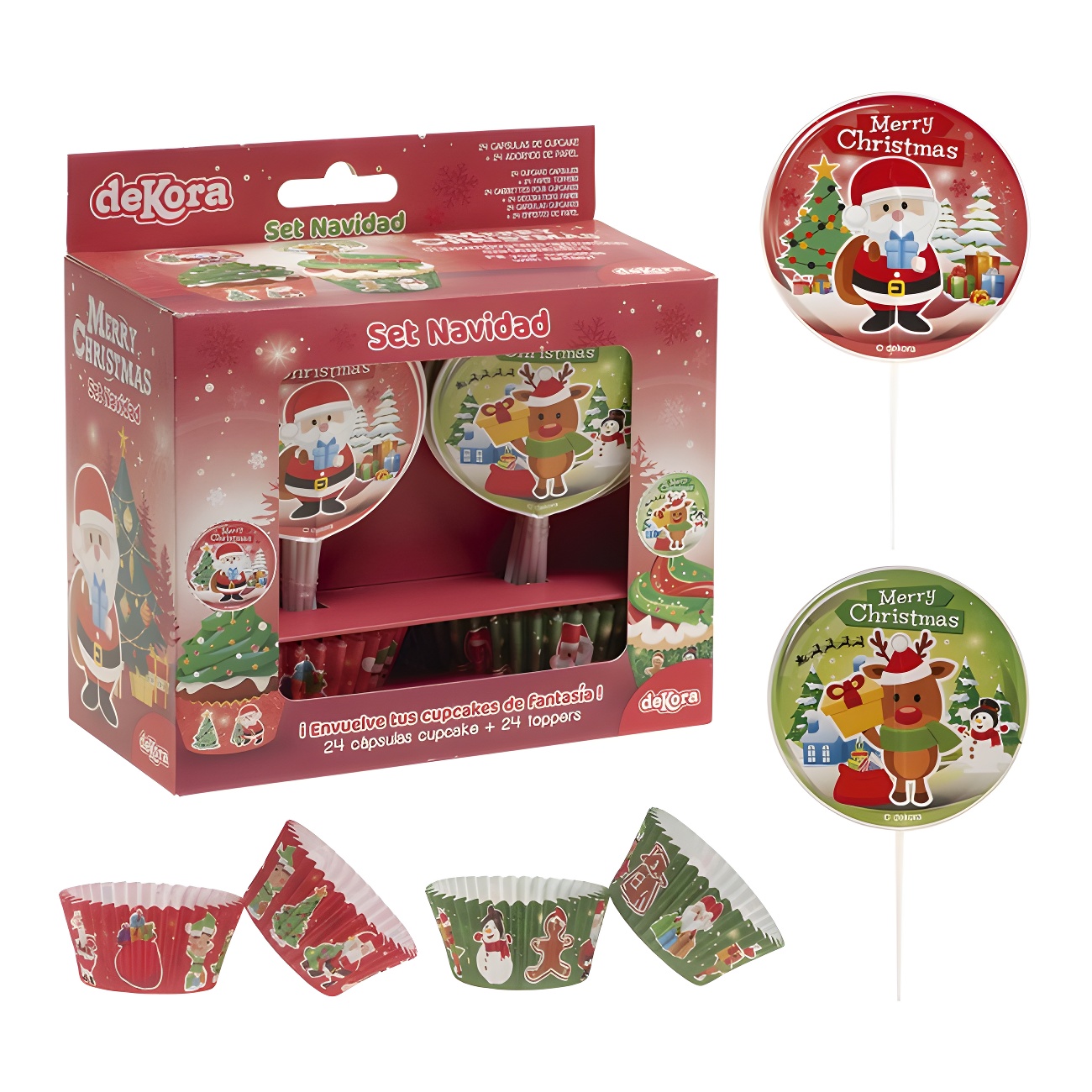 Famiglia Cupcake Picks 24 Pezzi – Decorazioni Per Dolci E Festa