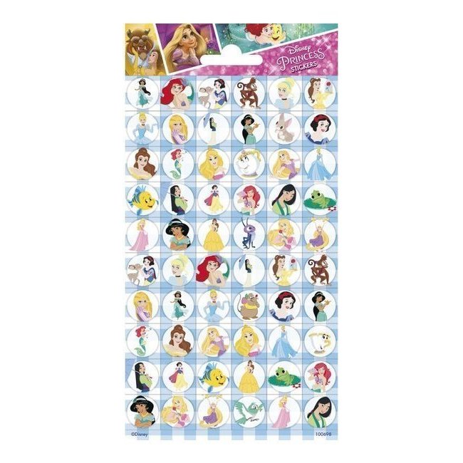 Pegatinas de Princesas Disney - 1 hoja por 1,00 €