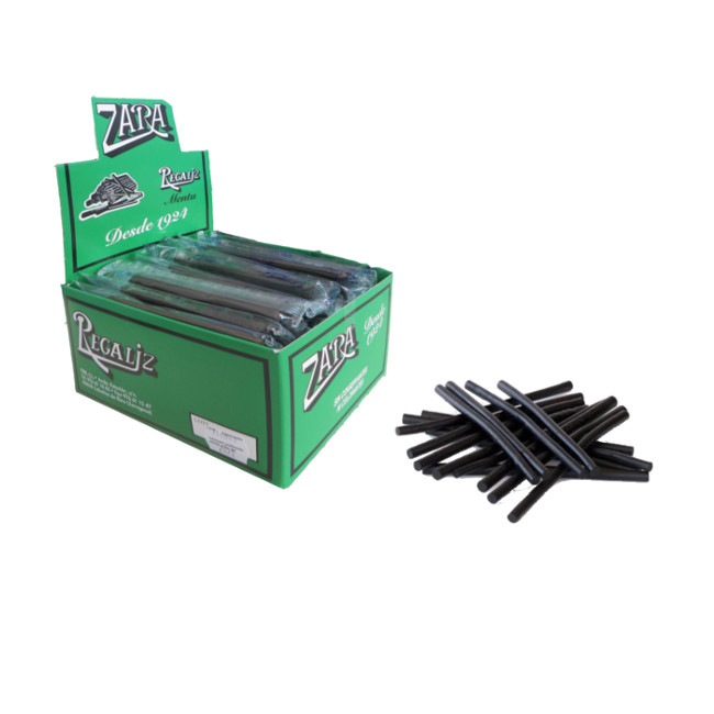 Regaliz negro con envase individual - Zara - 100 unidades