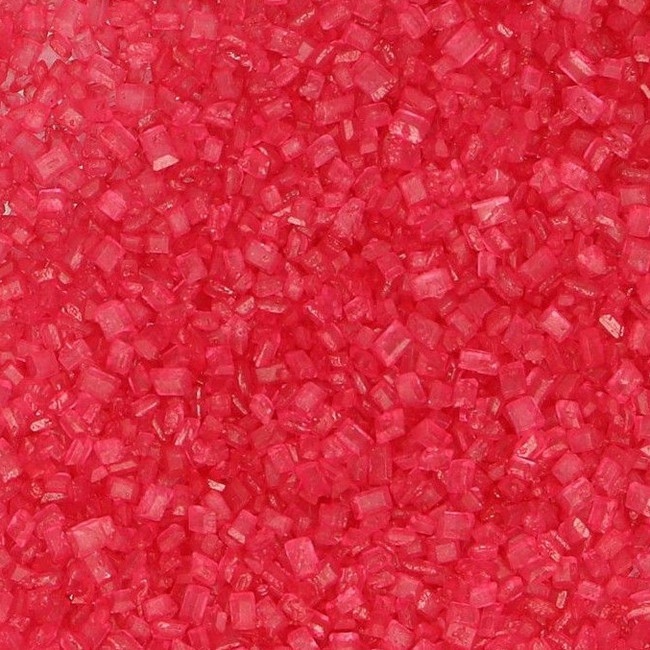 Vista delantera del sprinkles de cristales azúcar de colores de 80 gr - FunCakes en color amarillo, blanco, morado, naranja, negro, rojo, rosa y verde