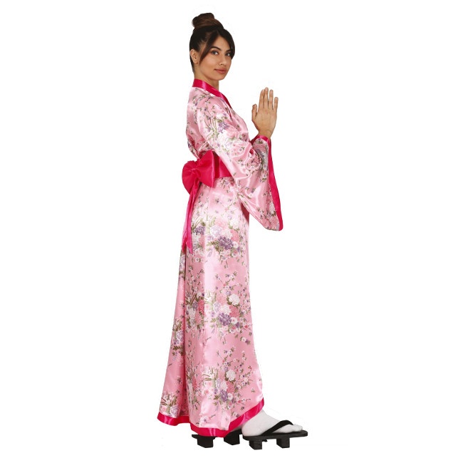 Disfraz de Geisha con Flores para mujer