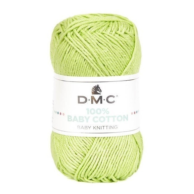 Vista frontal del 100% Baby Cotton de 50 g - DMC en stock