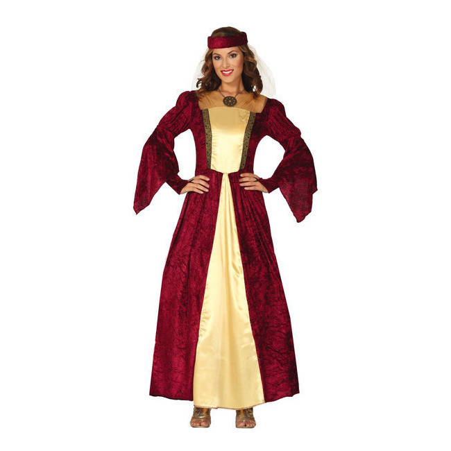 Disfraz de cortesana medieval con velo para mujer por 24,00 €