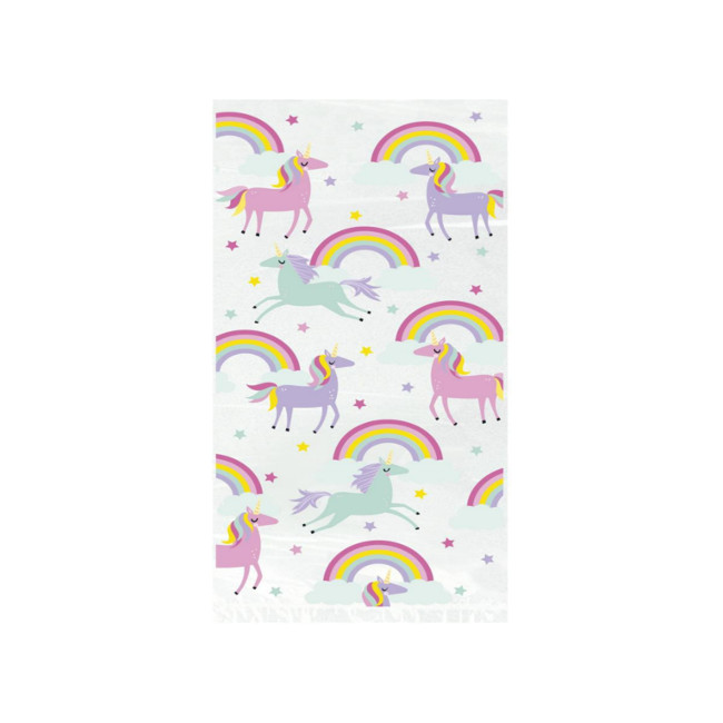 Vista frontal del bolsas de unicornios y arcoiris - 20 unidades en stock