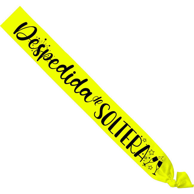 Banda de Despedida de soltera amarilla por 2,00 €