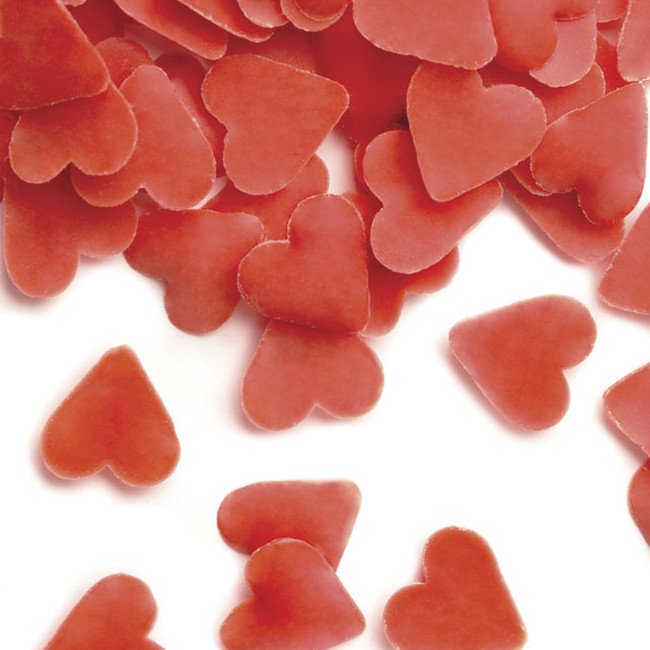 Vista principal del corazones mini de chocolate de 600 gr - Dekora en color rojo y rosa