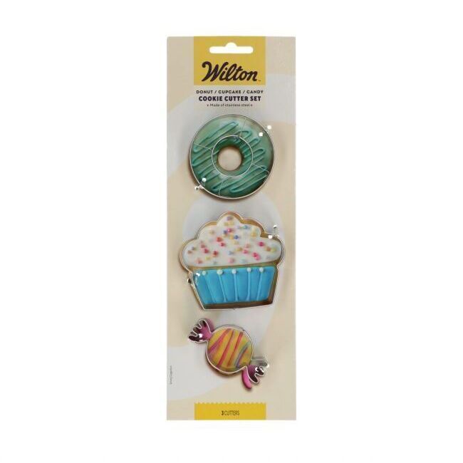Cortadores de donut, cupcake y caramelo - Wilton - 3 unidades
