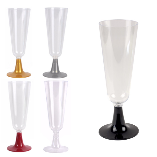 Copas de Cava Reutilizables Flauta de Plástico - Copas de Champagne
