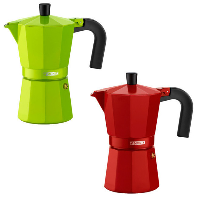 Cafetera italiana 6 tazas fresa o lima - Monix por 11,25 €